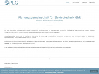 plg-etechnik.de Webseite Vorschau
