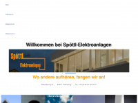 spoettl-elektroanlagen.de Webseite Vorschau