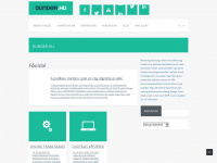 dunder.hu Webseite Vorschau