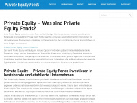 privateequityfonds.net Webseite Vorschau