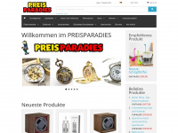 preisparadies.ch Webseite Vorschau
