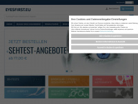 eyesfirst.eu Webseite Vorschau