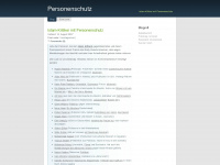 personenschutz.wordpress.com Webseite Vorschau