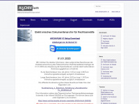 archivium.at Webseite Vorschau