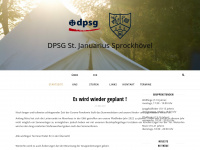 dpsg-stjanuarius.de Webseite Vorschau