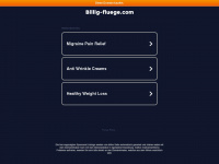 billig-fluege.com Webseite Vorschau