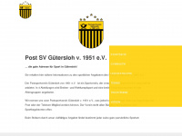 postsportverein-guetersloh.de Webseite Vorschau