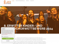 chorwettbewerb-erwitte.de Webseite Vorschau