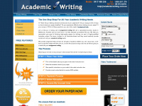 academicwriting.com.au Webseite Vorschau