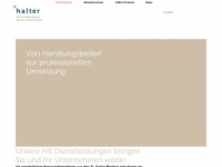 halterpersonal.ch Webseite Vorschau