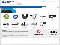 monacor.ch Webseite Vorschau