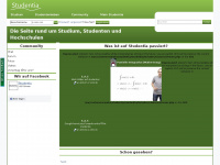 studentia.de Webseite Vorschau