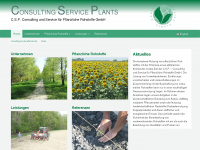 consulting-service-pflanzen.de Webseite Vorschau