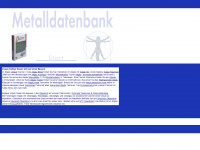 metalldatenbank.de Webseite Vorschau