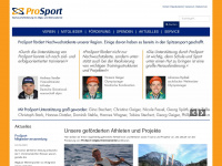 prosport.org Webseite Vorschau