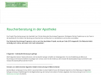 apotheken-raucherberatung.ch Webseite Vorschau
