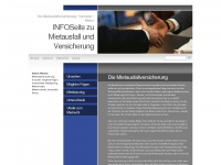 mietausfall-versicherung.com Webseite Vorschau