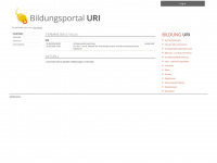 bildungsportal-uri.ch Webseite Vorschau