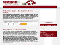 schweizerkredit.net Webseite Vorschau