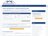 hypothekenzinsen.net Webseite Vorschau