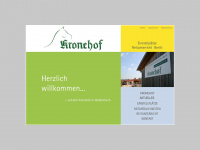kronehof.de Webseite Vorschau