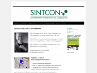 sintcon.de Webseite Vorschau