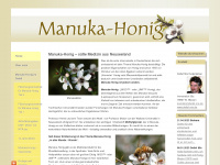 manuka-honig.org Webseite Vorschau