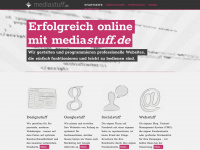 mediastuff.de Webseite Vorschau