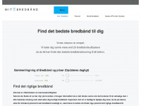 mit-bredbaand.dk Webseite Vorschau