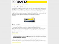 prowoz.ch Webseite Vorschau