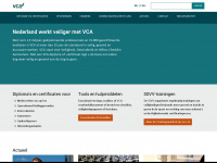vca.nl Webseite Vorschau
