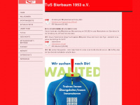 tus-bierbaum.com Webseite Vorschau