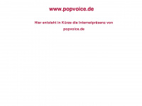 popvoice.de Webseite Vorschau