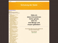 schulung-der-seele.de Webseite Vorschau