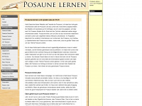 posaune-lernen.com Webseite Vorschau