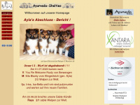 ayurveda-shelties.com Webseite Vorschau
