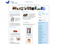 virtual-memorials.com Webseite Vorschau