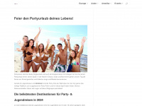partyurlaub-reisen.de Webseite Vorschau