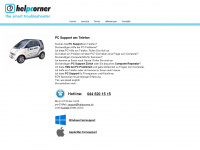 helpcorner.ch Webseite Vorschau