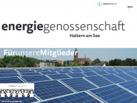 energiegenossenschaft-haltern.de Webseite Vorschau