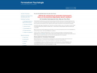 fernstudium-psychologie.eu Webseite Vorschau