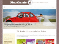 starcards.de Webseite Vorschau