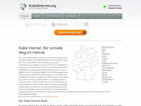 kabelinternet.org Webseite Vorschau