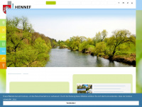tourismus-hennef.de Webseite Vorschau