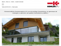 kohlerbau.ch Webseite Vorschau