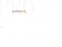 production.de Webseite Vorschau