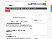 dxf-downloads.de Webseite Vorschau