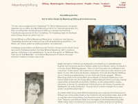 meyenburg-stiftung.de Webseite Vorschau