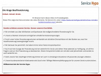 servicehypo.de Webseite Vorschau