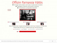 parnassia.org Webseite Vorschau